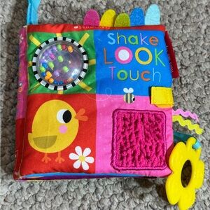 NWT Shake, Look, Touch Soft Cover Colorful Interactive Baby Book